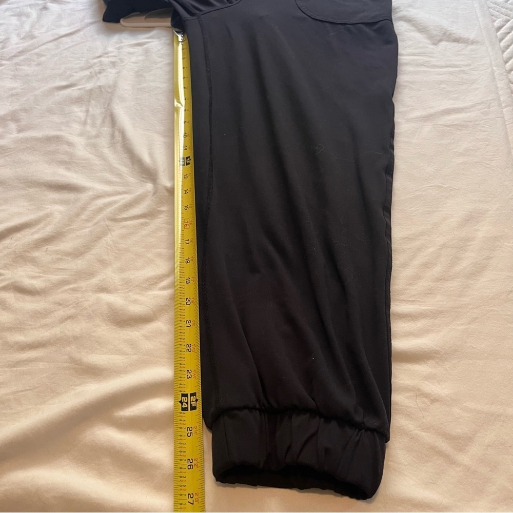 SWAAY Overall Jumpsuit in Black Eco-Friendly Adjustable Heart Zipper Pockets XL - Picture 10 of 12